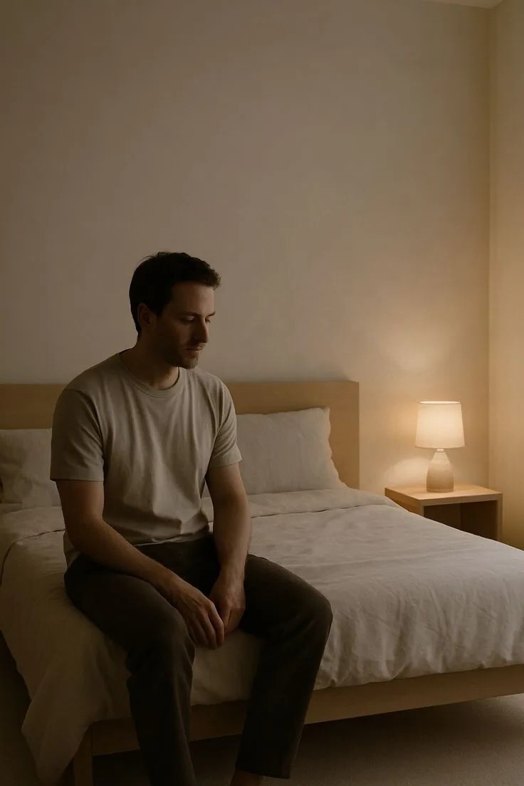 Personne traversant une période de deuil ou de séparation, accompagnement émotionnel en kinésiologie