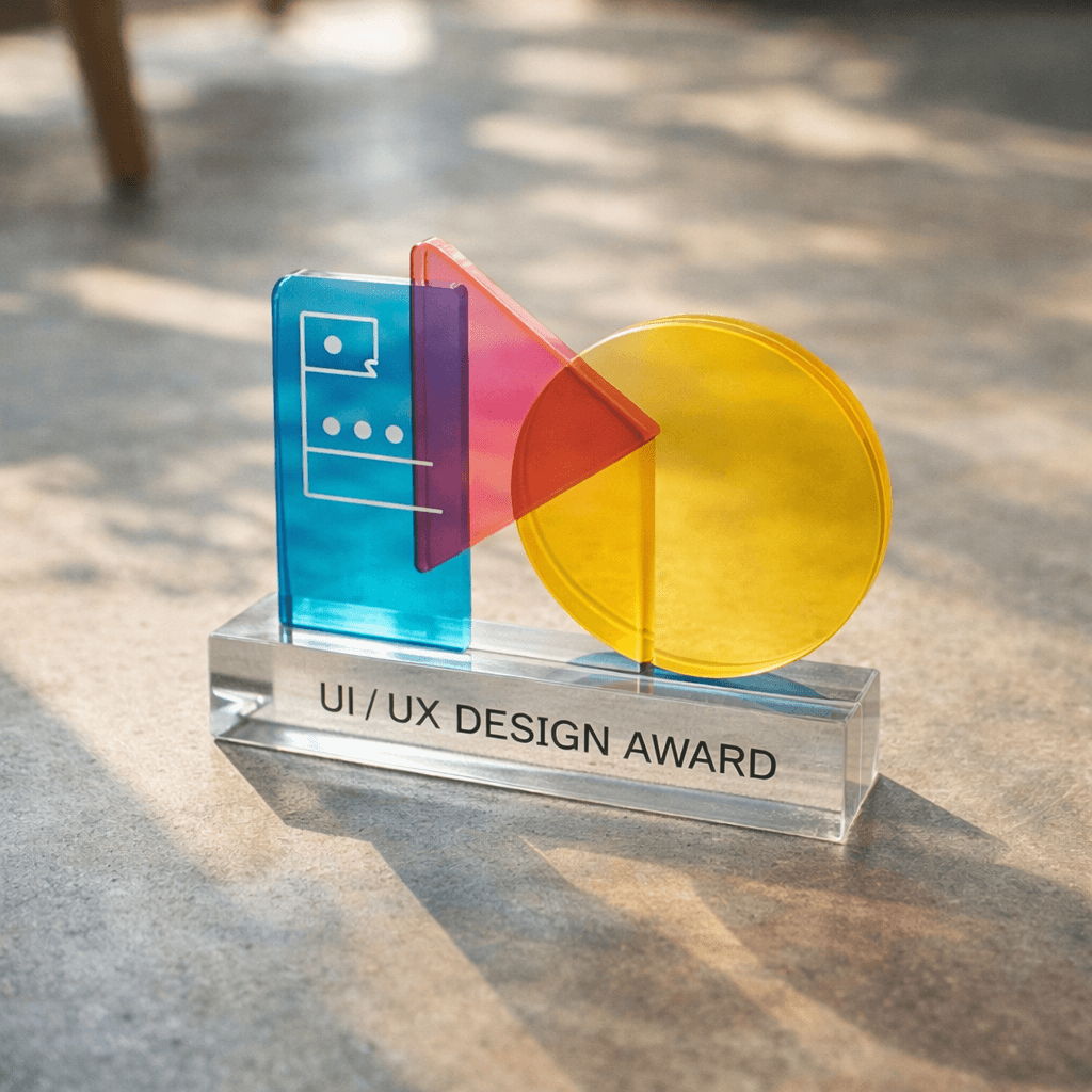 Hand holding vintage instant camera over table