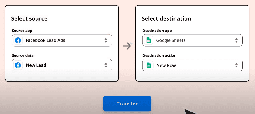 Zapier for transferring information in bulk