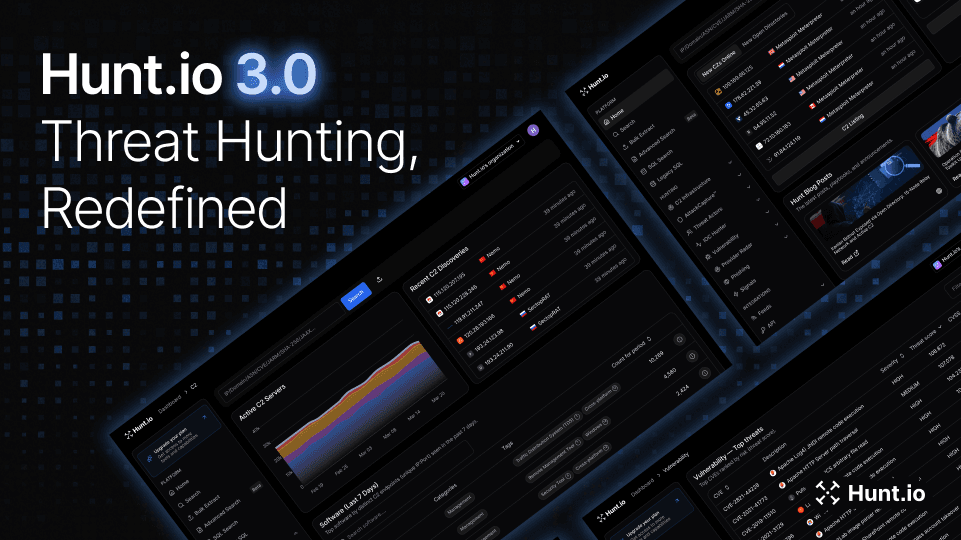 Hunt v3: Threat Hunting, Redefined with New Infrastructure Intel