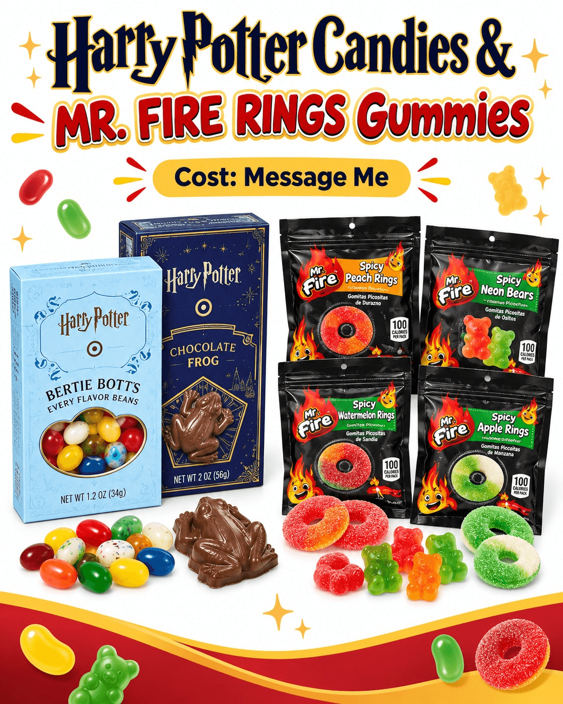 Harry Potter Candies Mr Fire Rings Gummies