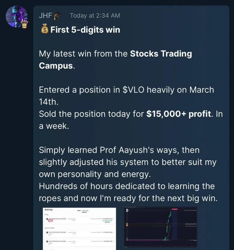 students showing their wins