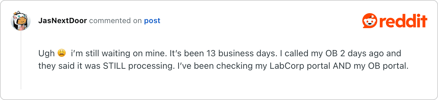 Post on Reddit
