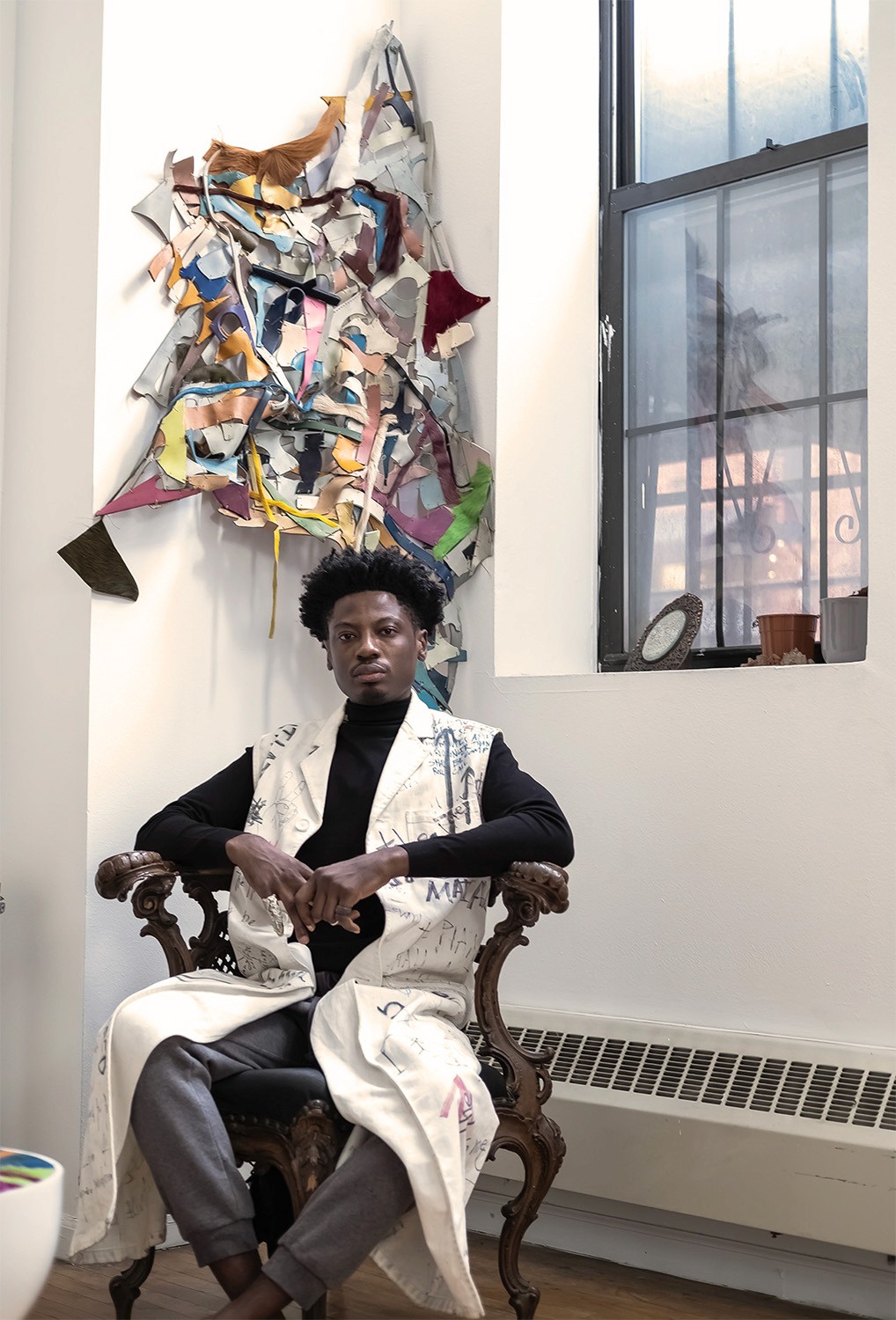 Abidemi in his Brooklyn studio