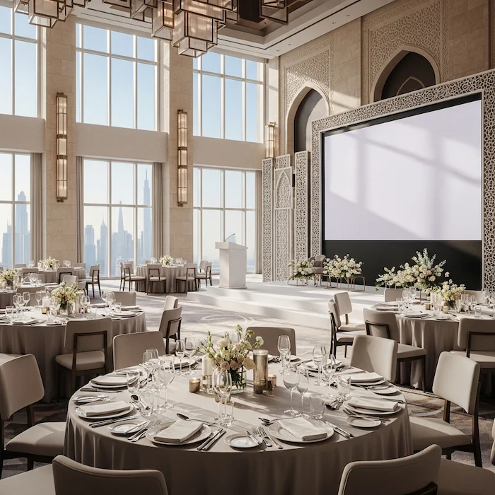 award ceremony in the middle east