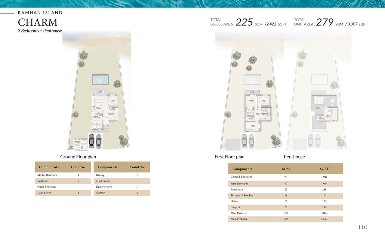 Floor Plan 3 Bedroom Villa