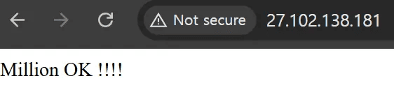 “Million OK !!!!” string in the root directory