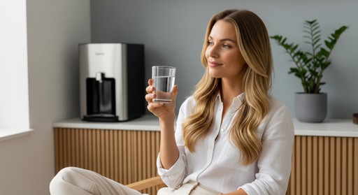 Nachhaltiger Wasserspender mit modernem Design für Büros