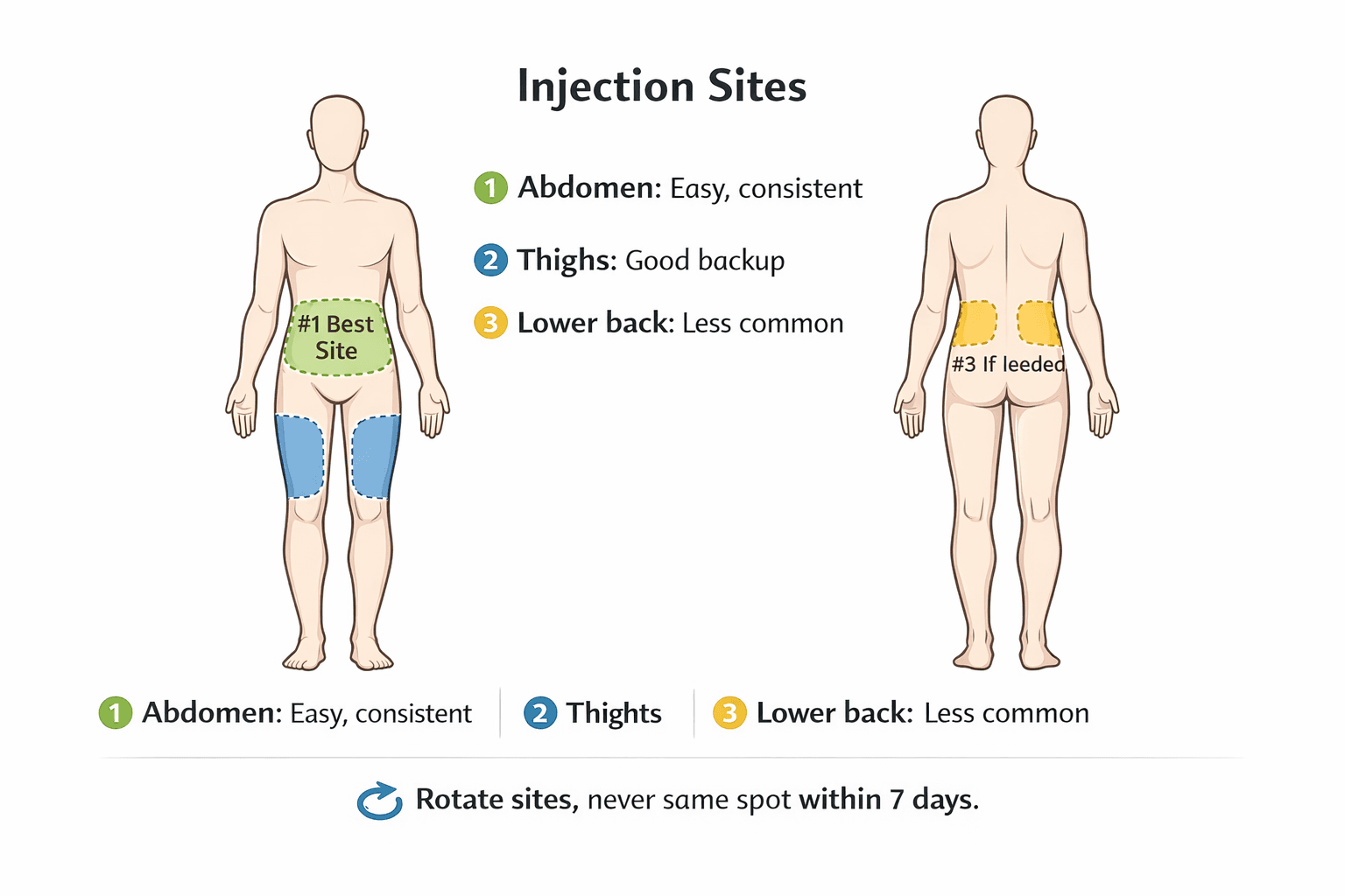 peptides injections sides
