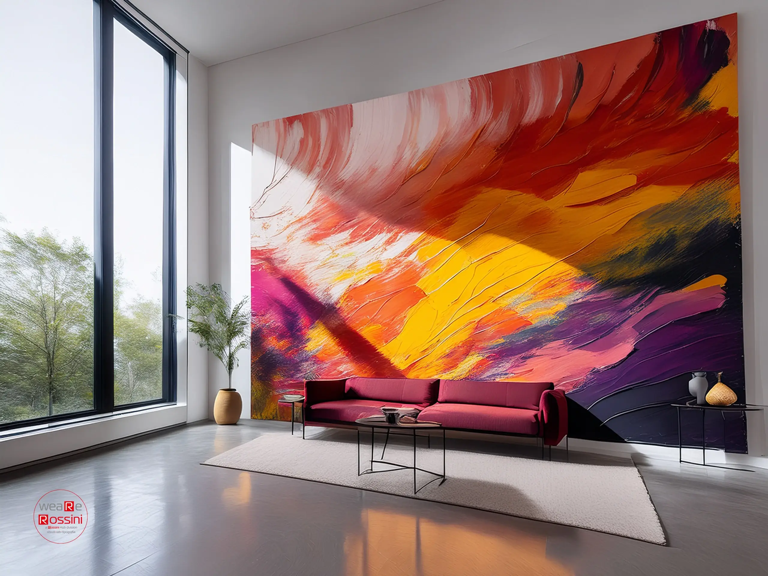 Pannello stampato tecnica Elevate con effetto quadro