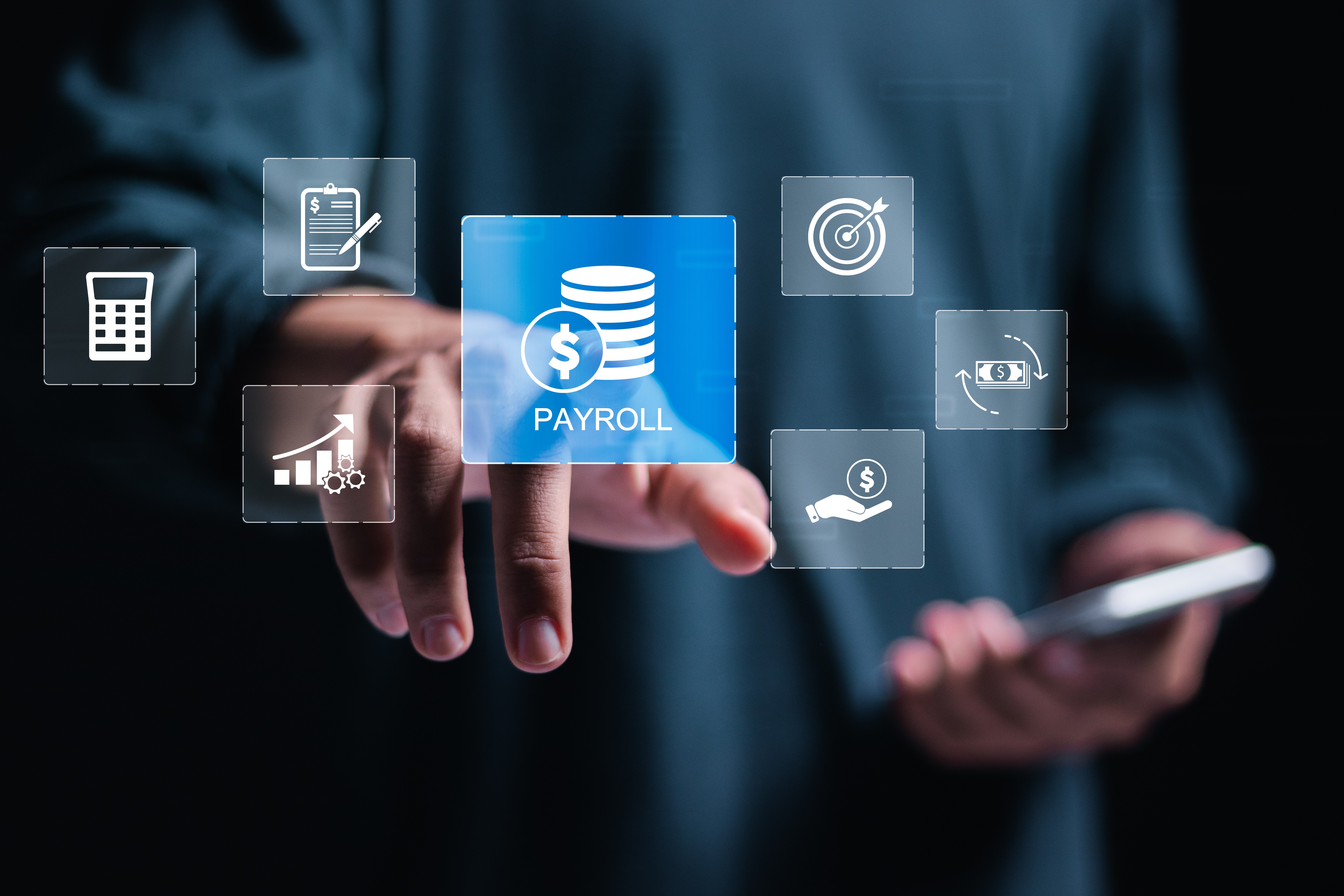 Cloudcon platform screenshot illustrating Payroll
