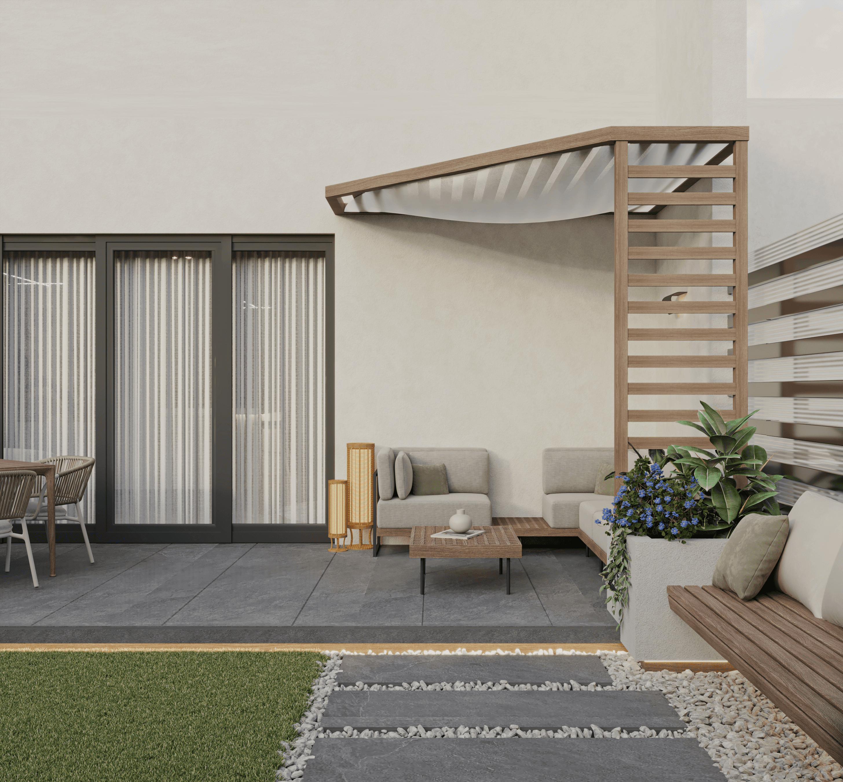 Project showcase image featuring a modern, refined interior.