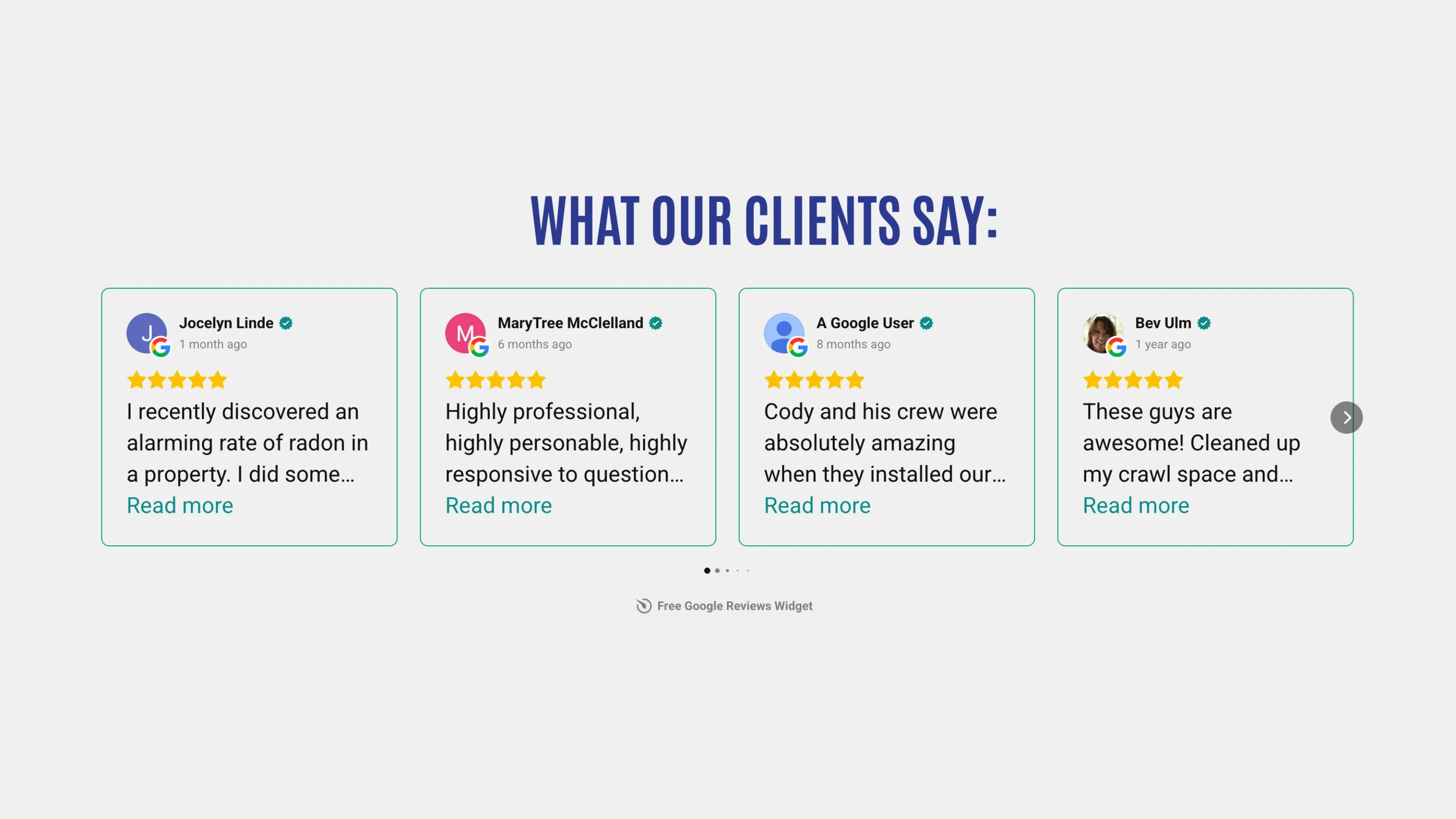 Visual from client project