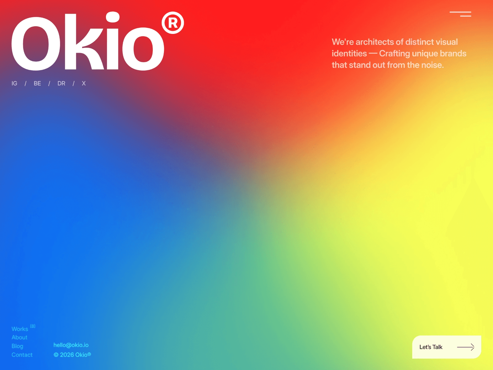 Top 13 Colorful Website Templates - Okio