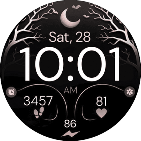 halloween digital watch face