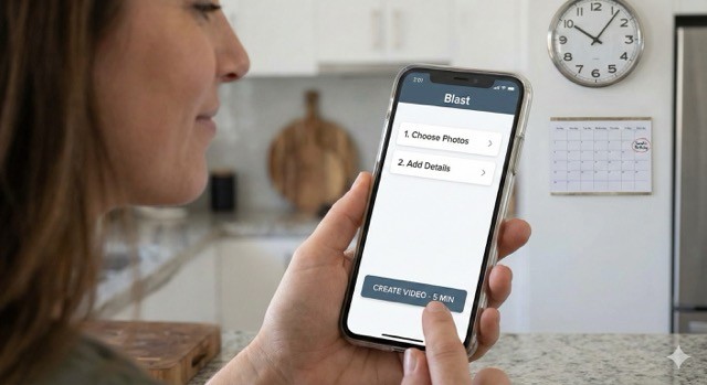 Real-time results: Creating a professional video invitation is as simple as picking your favorite photos and hitting 'Create'—all in under 5 minutes.