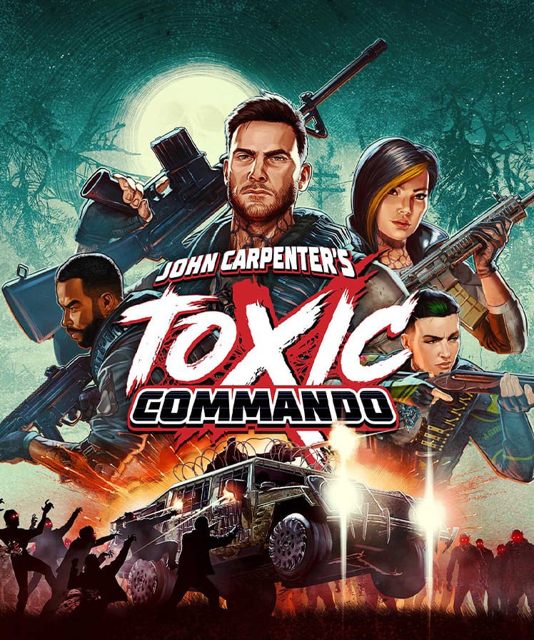 John Carpenter's Toxic Commando portrait game poster — Fractal Edge Music.