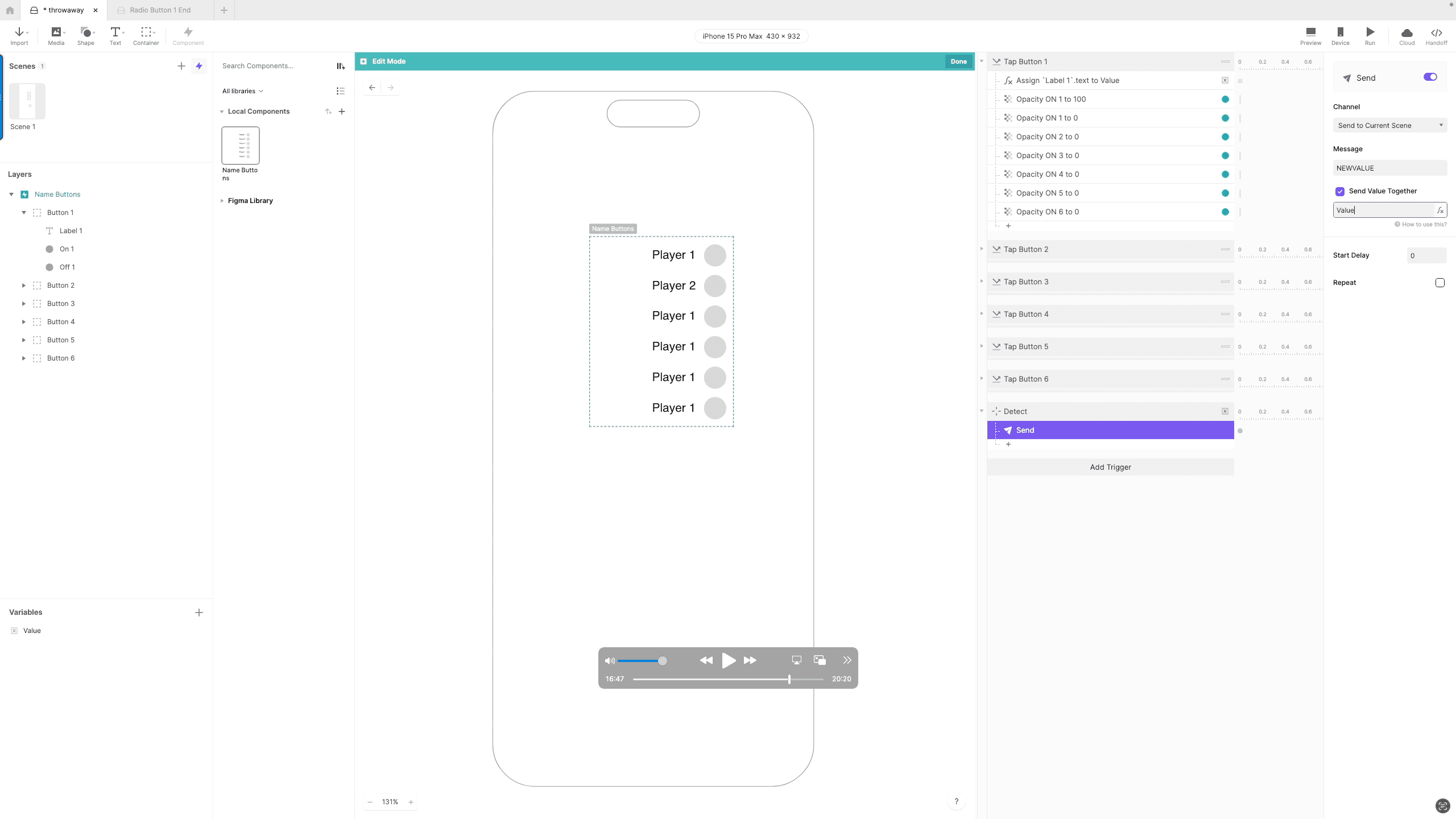 add send value screenshot