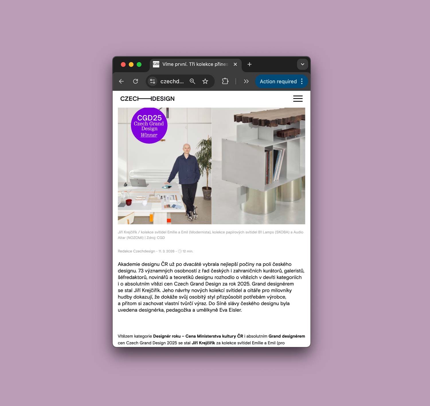 jiri-krejcirik-winner-designer-of-the-year-czech-ministry-of-culture-award-grand-designer-czech-grand-design-2025-design-jiri-krejcirik