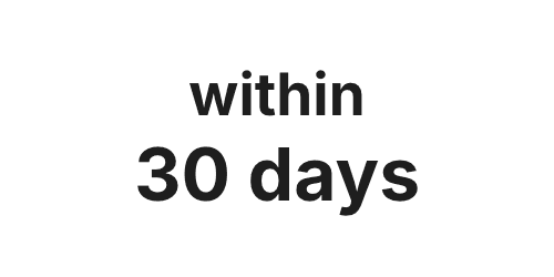 within 30 days