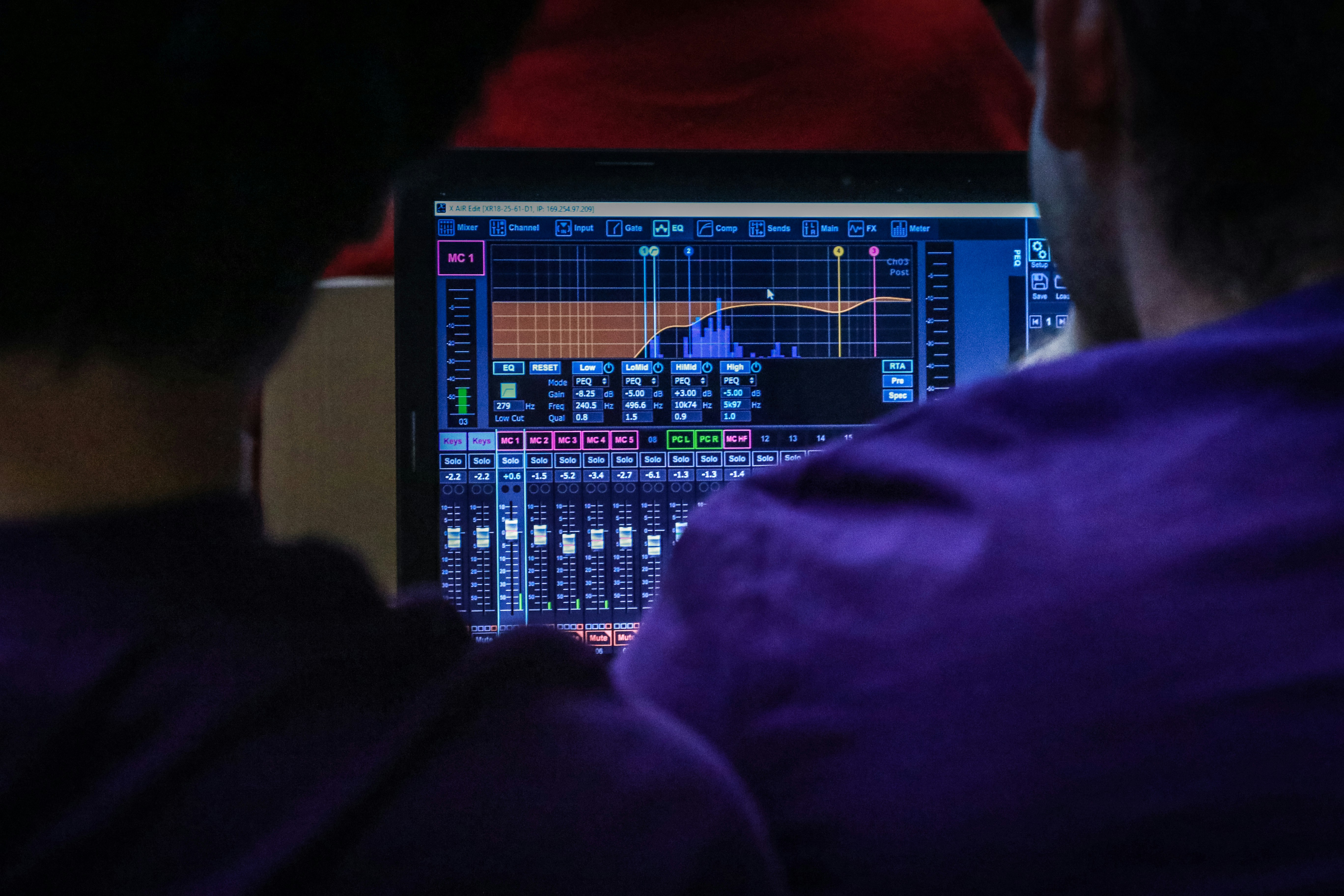 man working on music mixing with software - Best Music Mixing Software