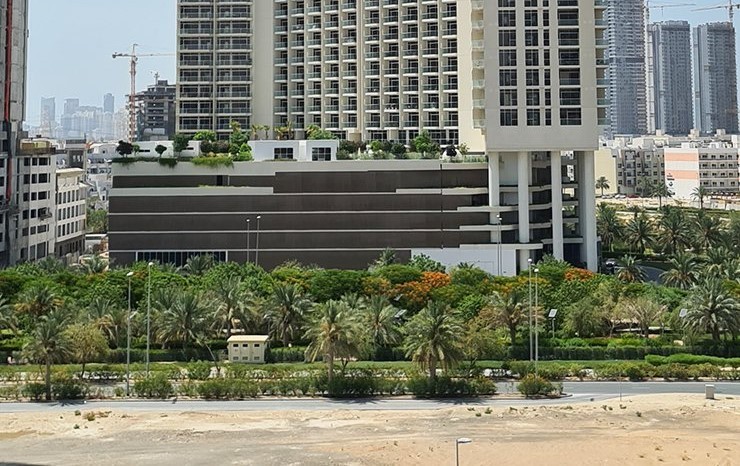 Wide view of Zaya Hameni. Contact our real estate agents for premium apartment listings in JVC.