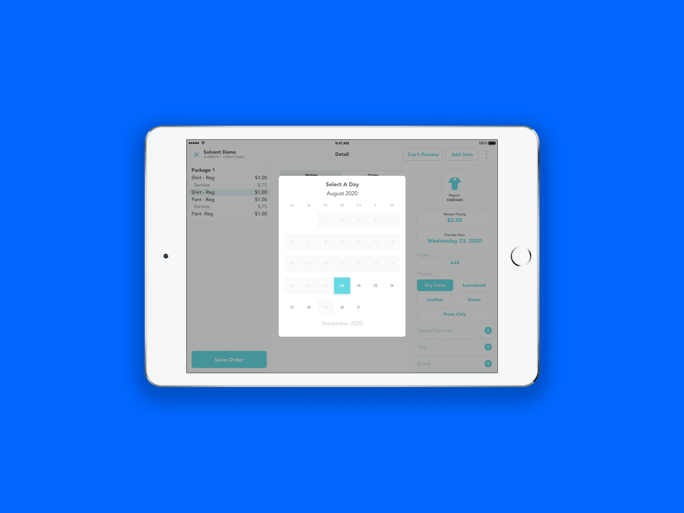 App Measure Weight Screen