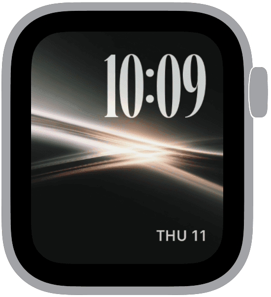 An Apple Watch face from the Afterimage collection