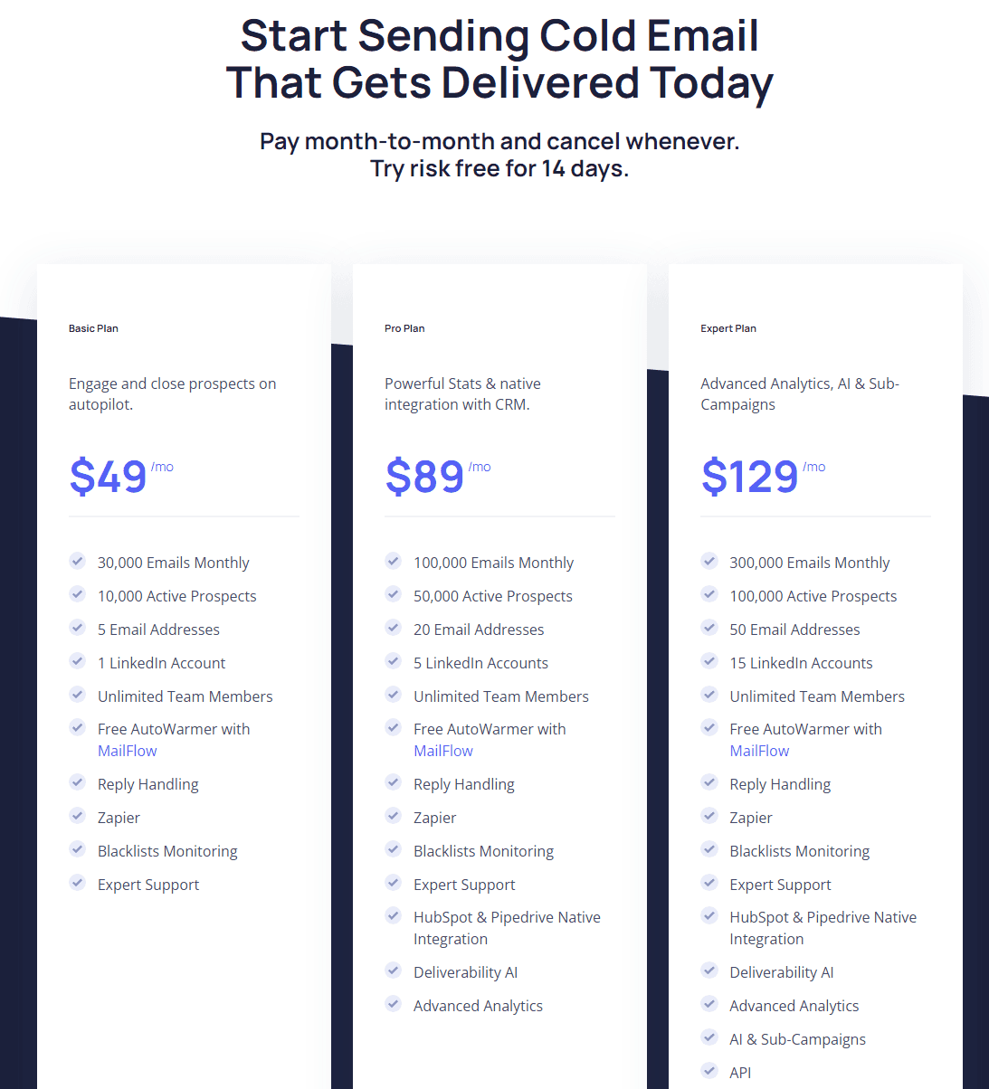 QuickMail Pricing