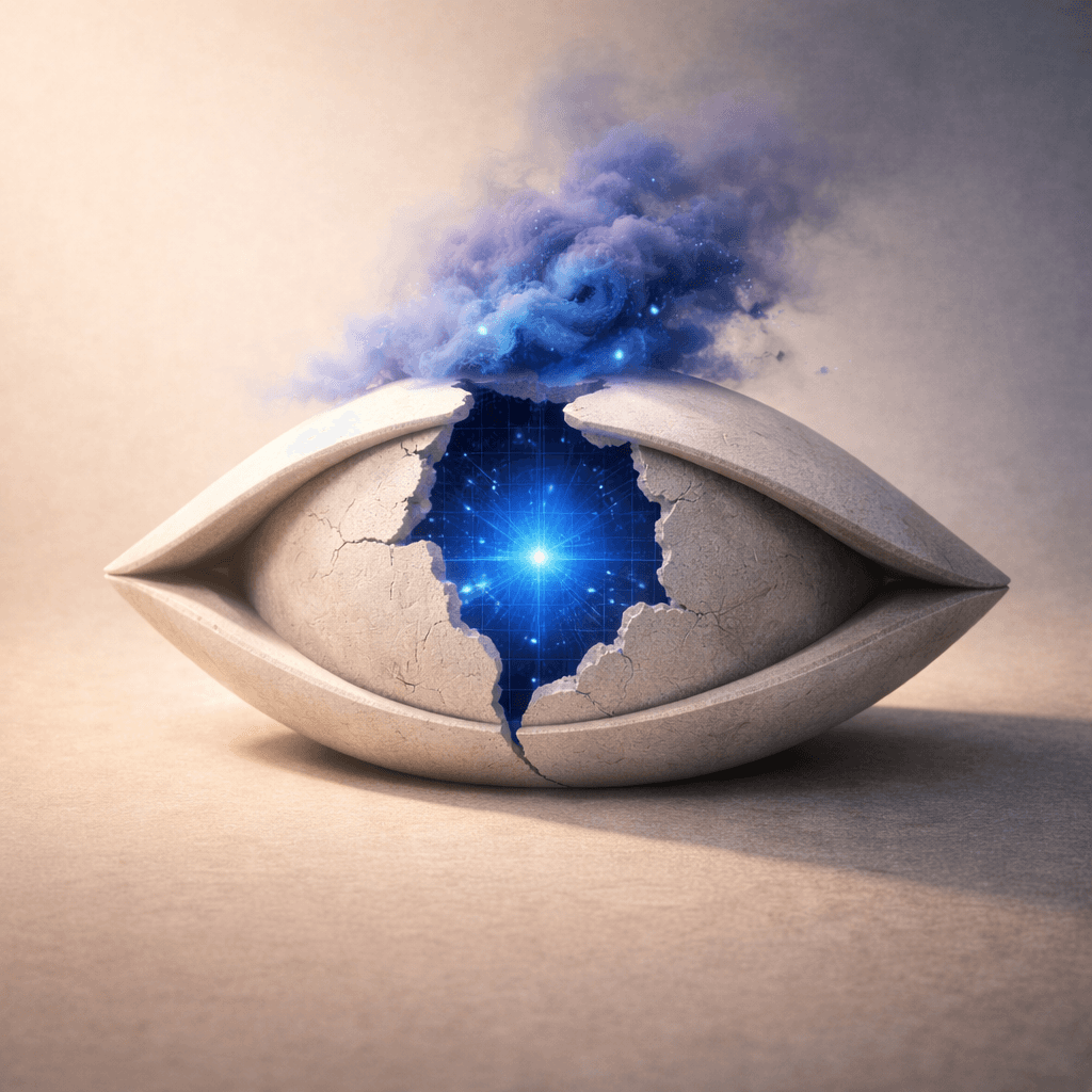 Œil illustrant les hallucinations