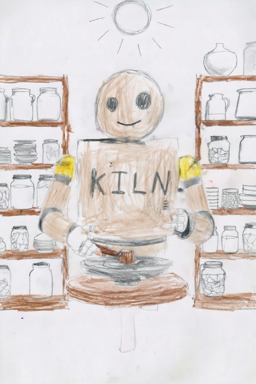 Kiln original drawing by a child