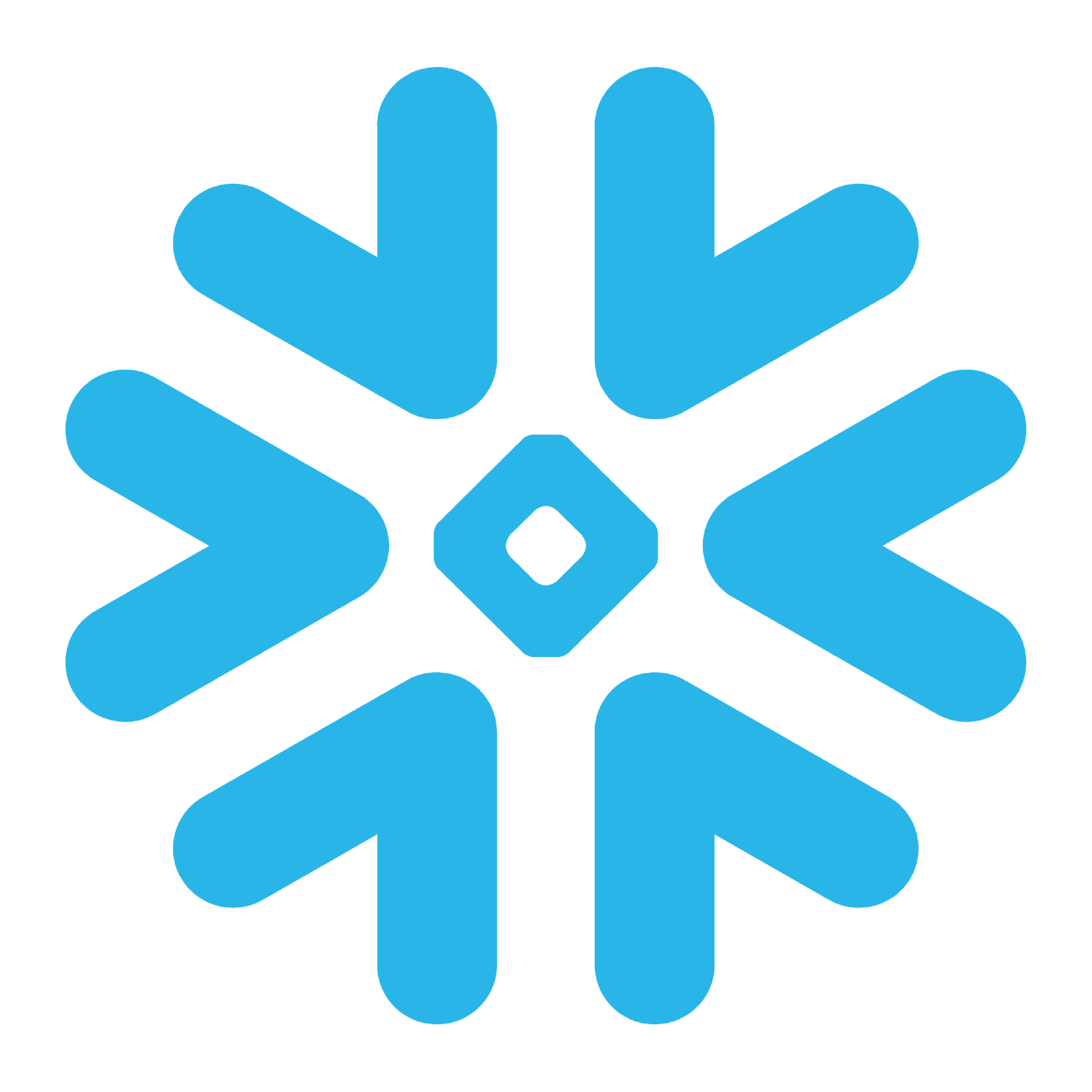 Company logo in blue and white, showcasing a sleek and professional appearance.