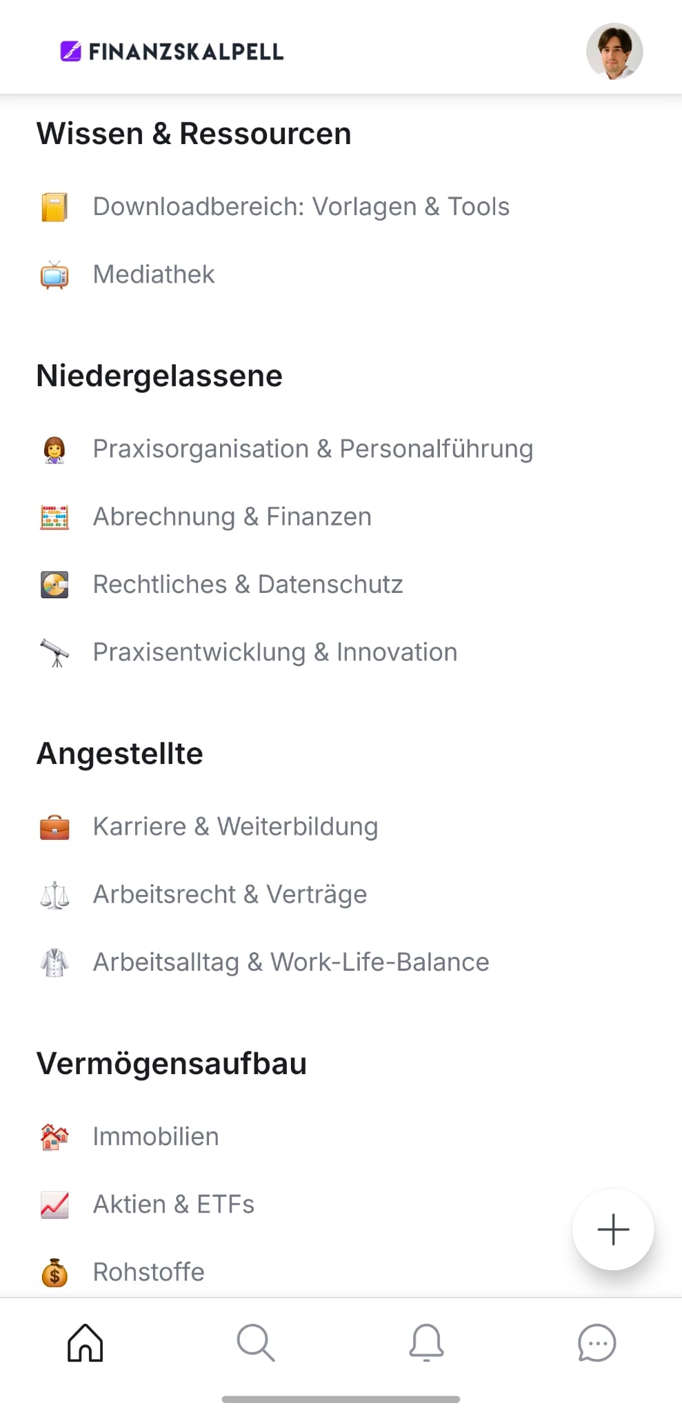 Finanzskalpell® Circle Interface