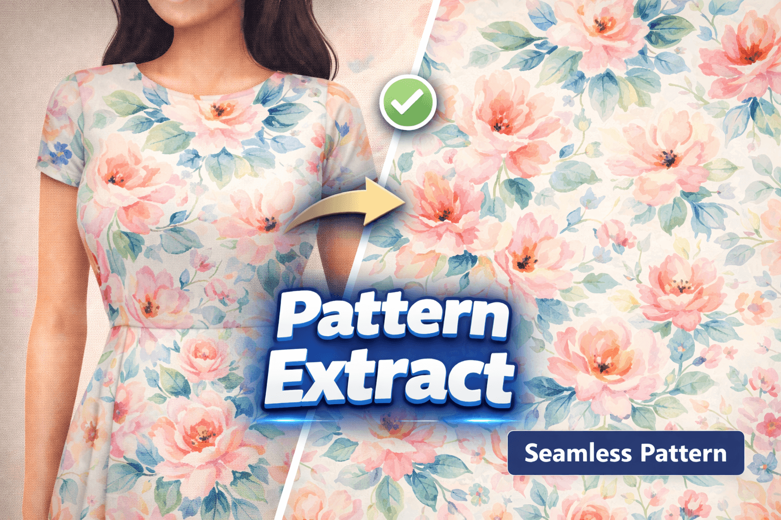 Extract patterns from outfit images