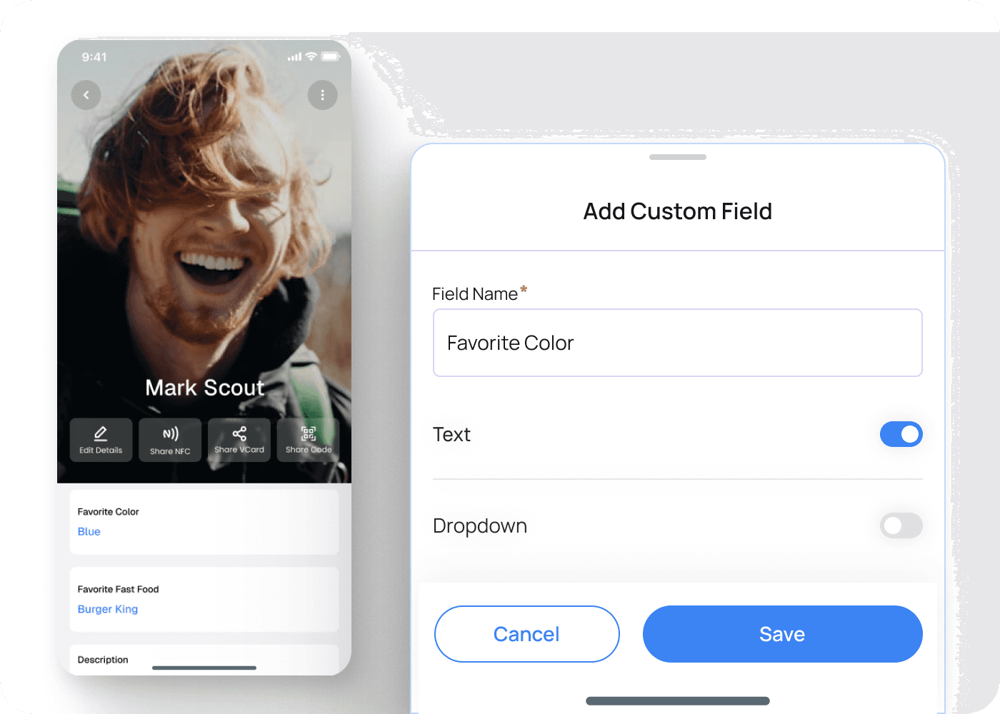 Set permissions and share your contacts