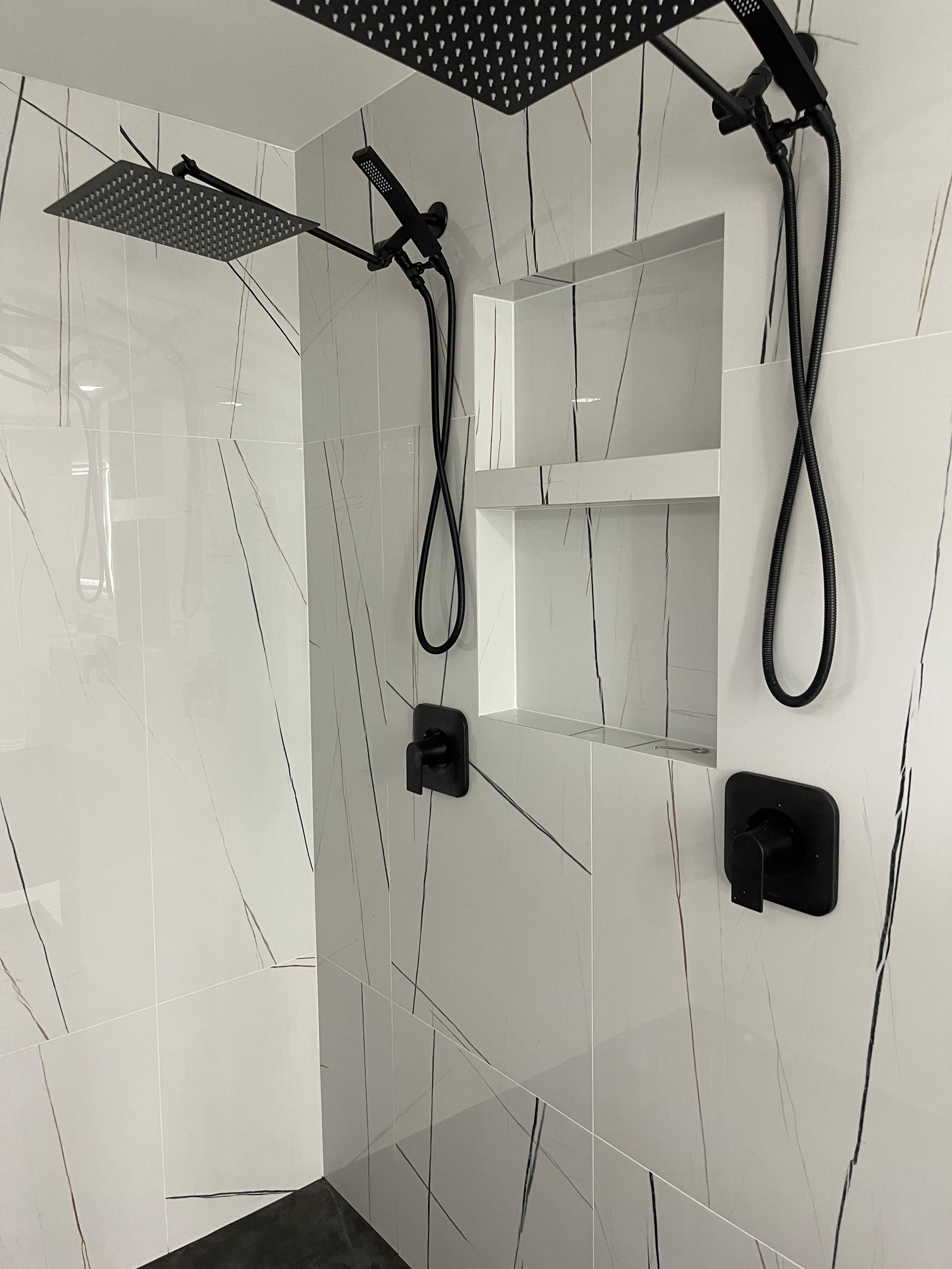 Custom tile shower detail by Dream Tiles LLC