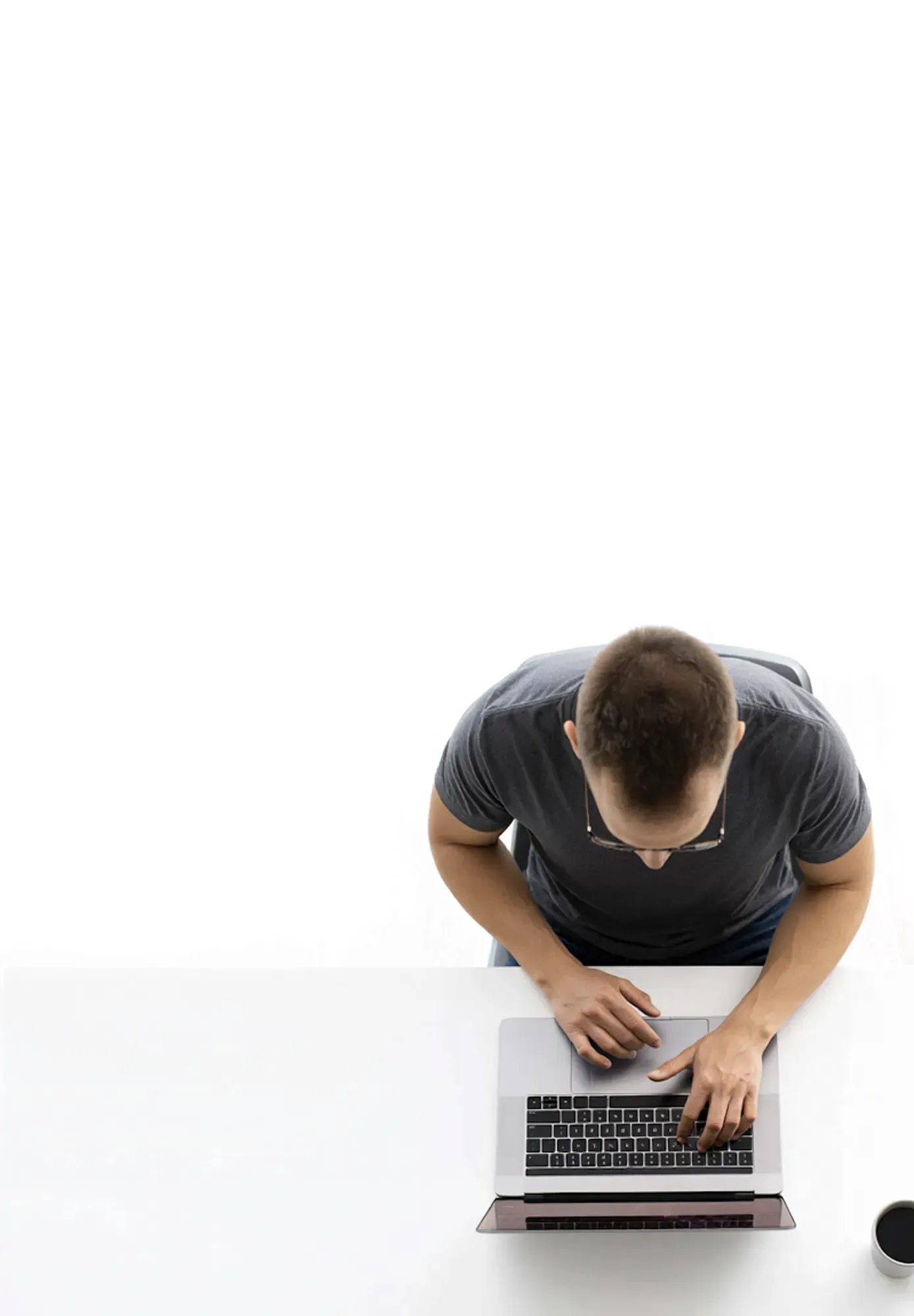 Man Working at Desk