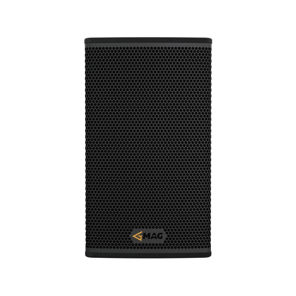 Black speaker with MAG logo