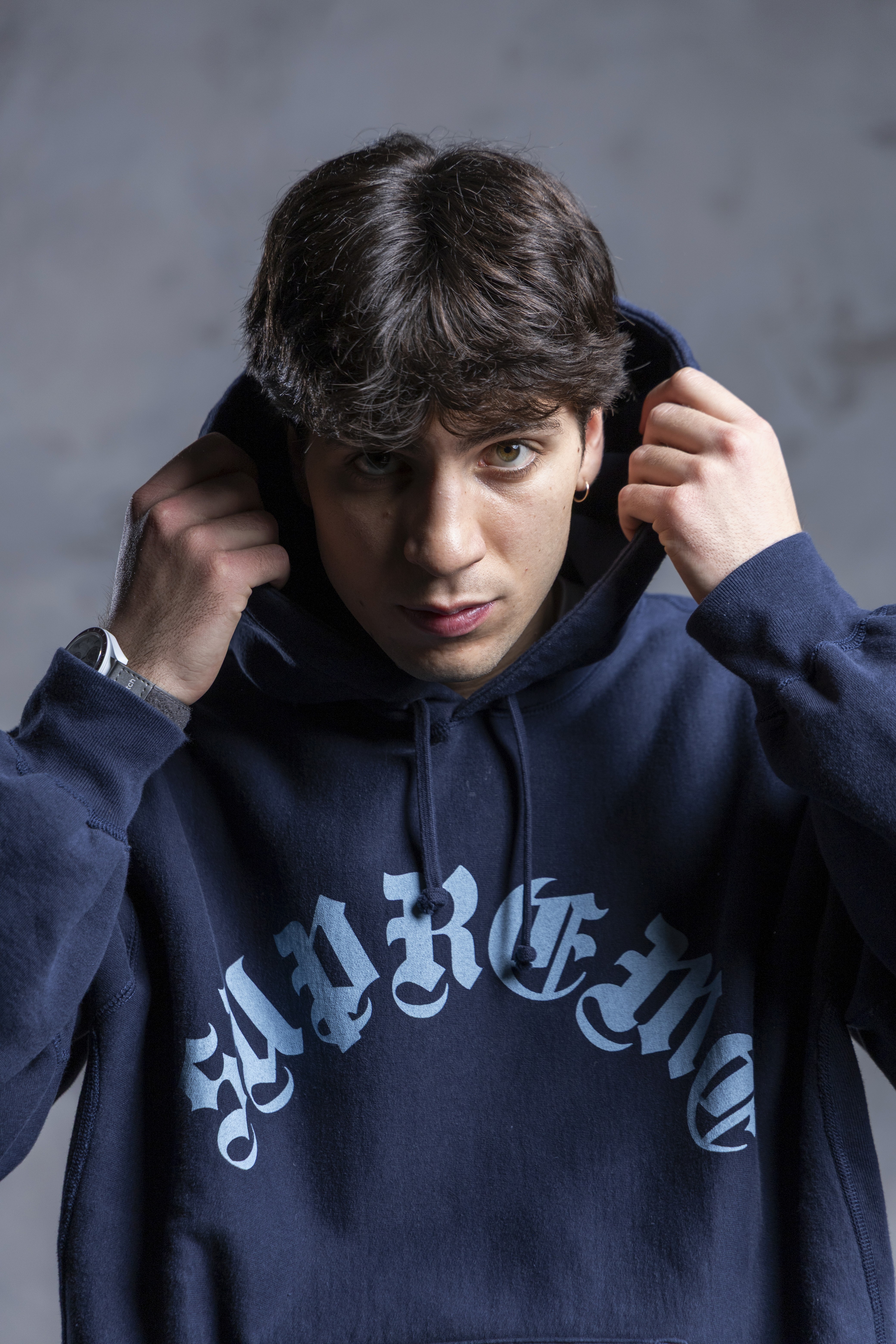 Image of a rapper with headphones