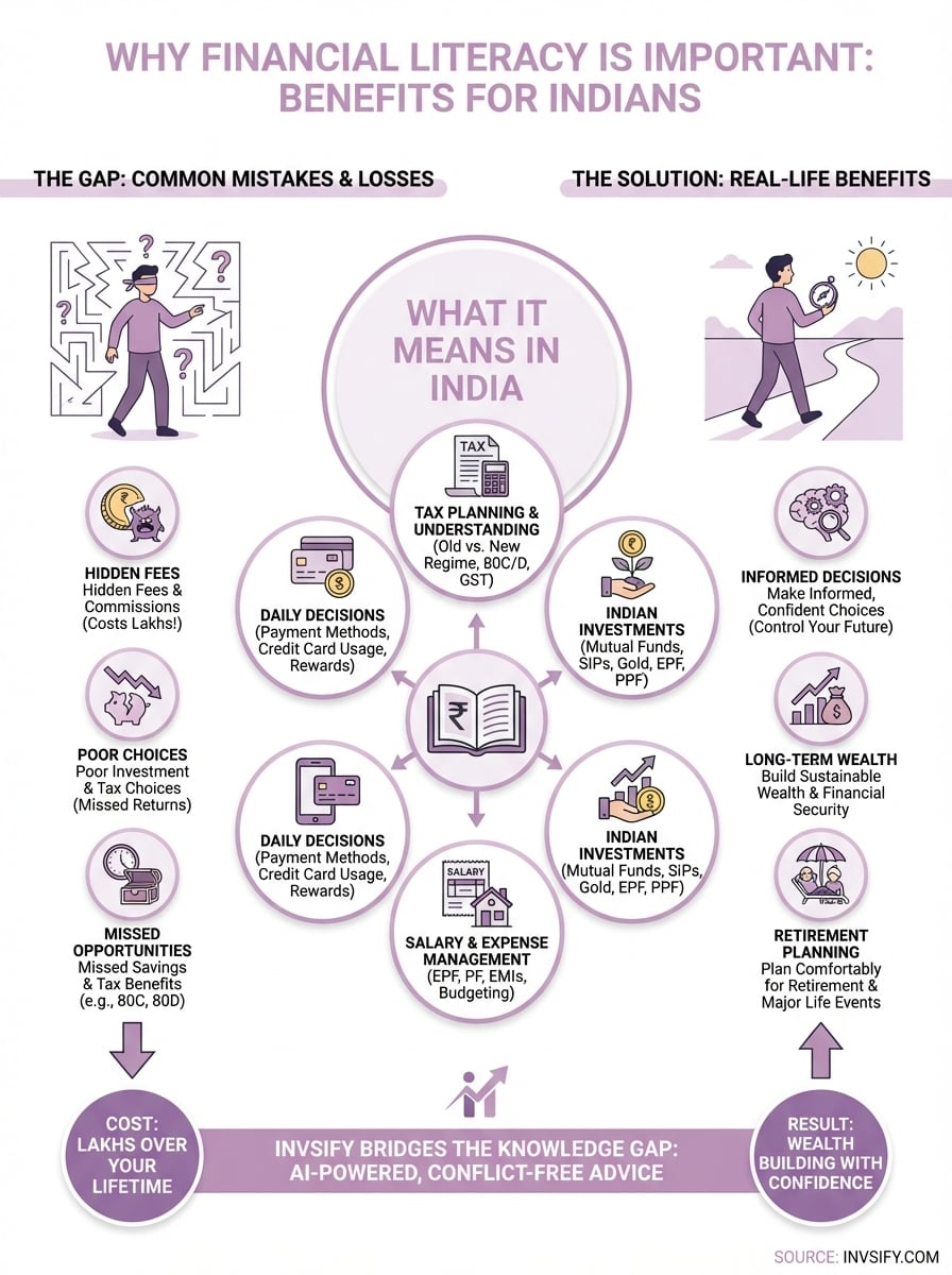 why financial literacy is important infographic