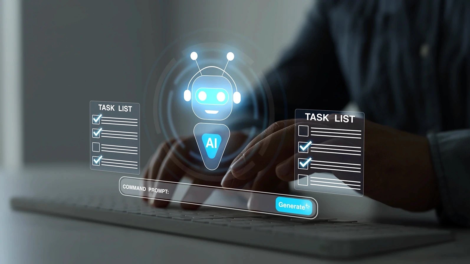AI Agent managing tasks, planning projects, organizing workflows and improving productivity through intelligent business automation.