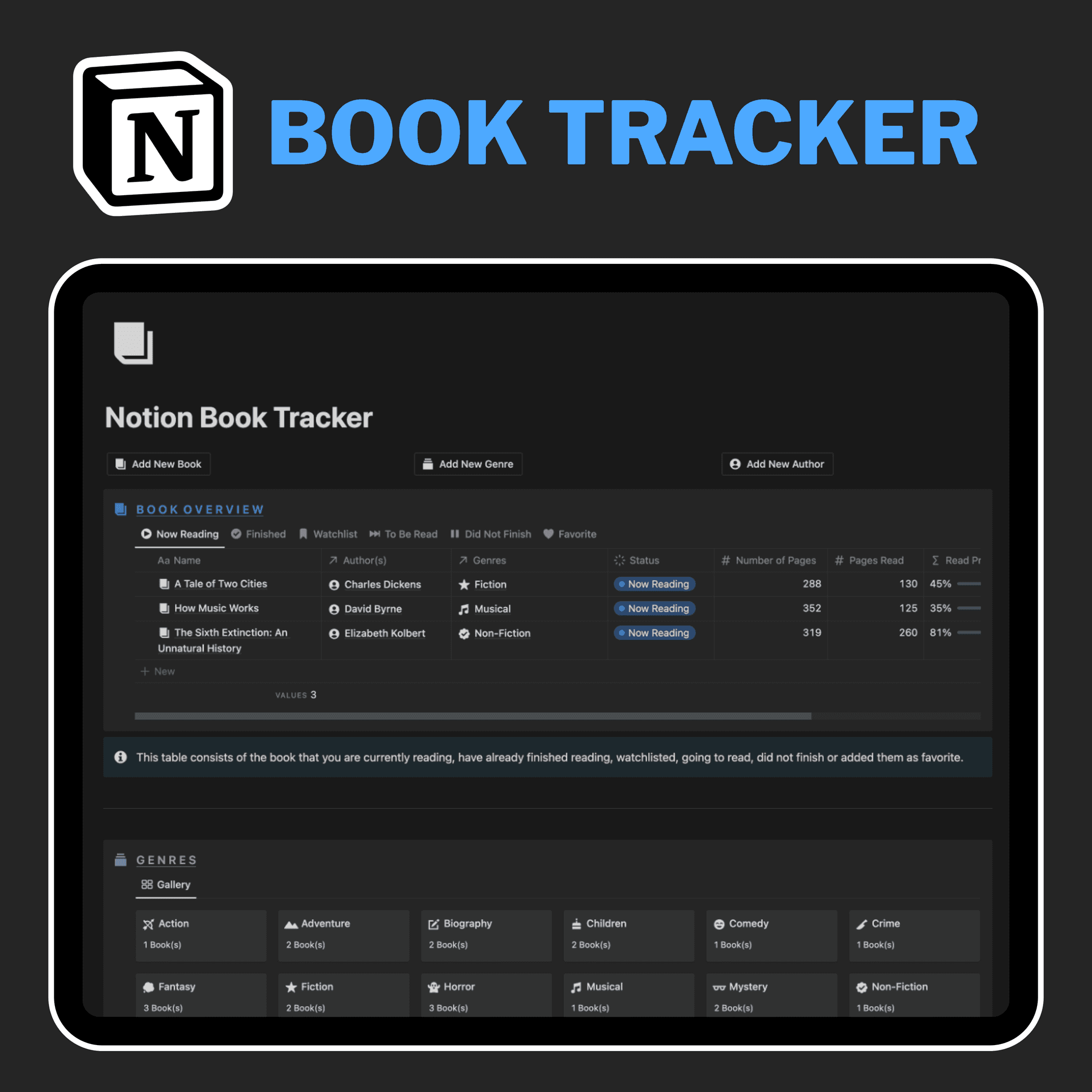 Notion Book Tracker