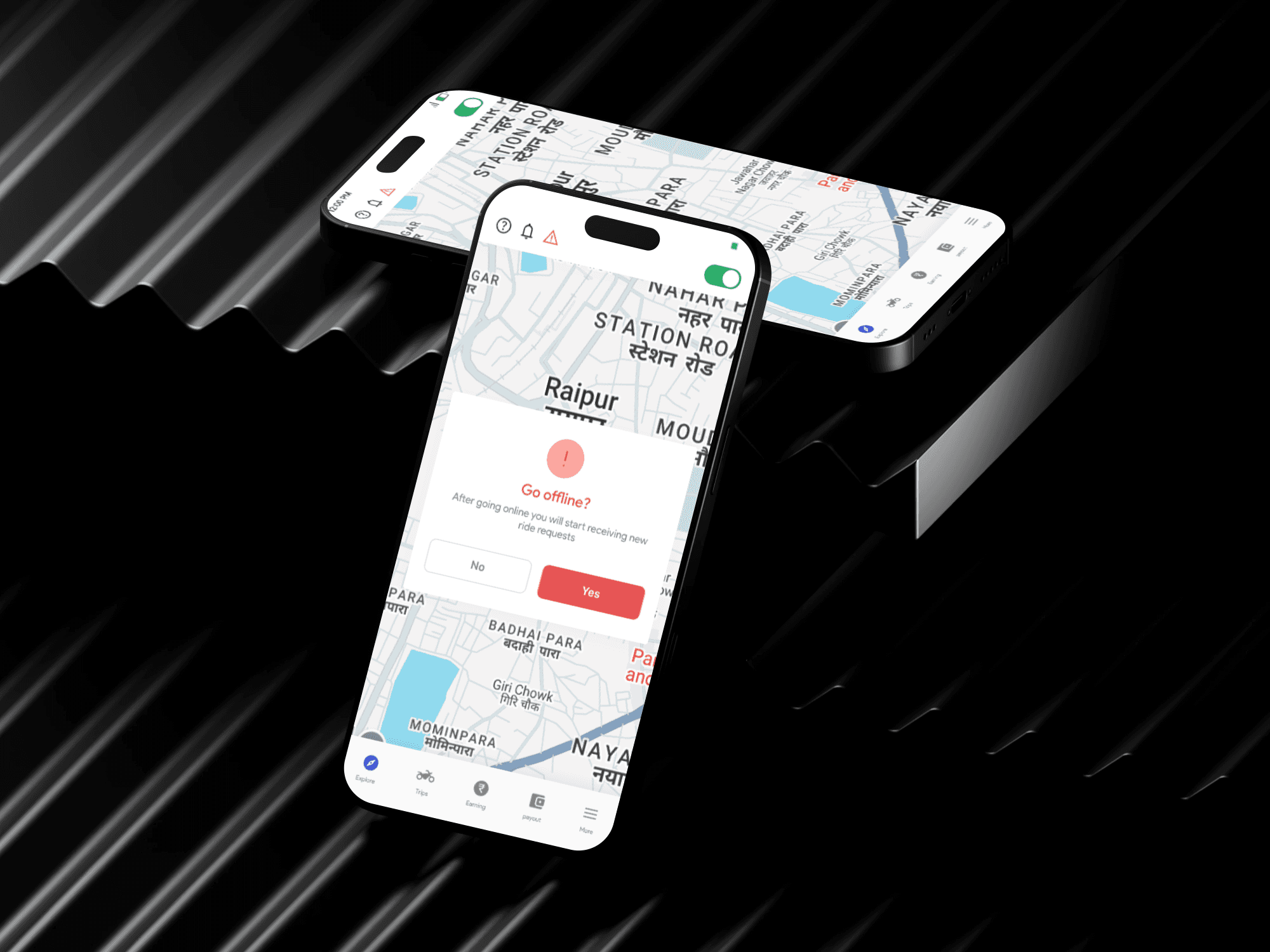 Ezee Riders App Screen