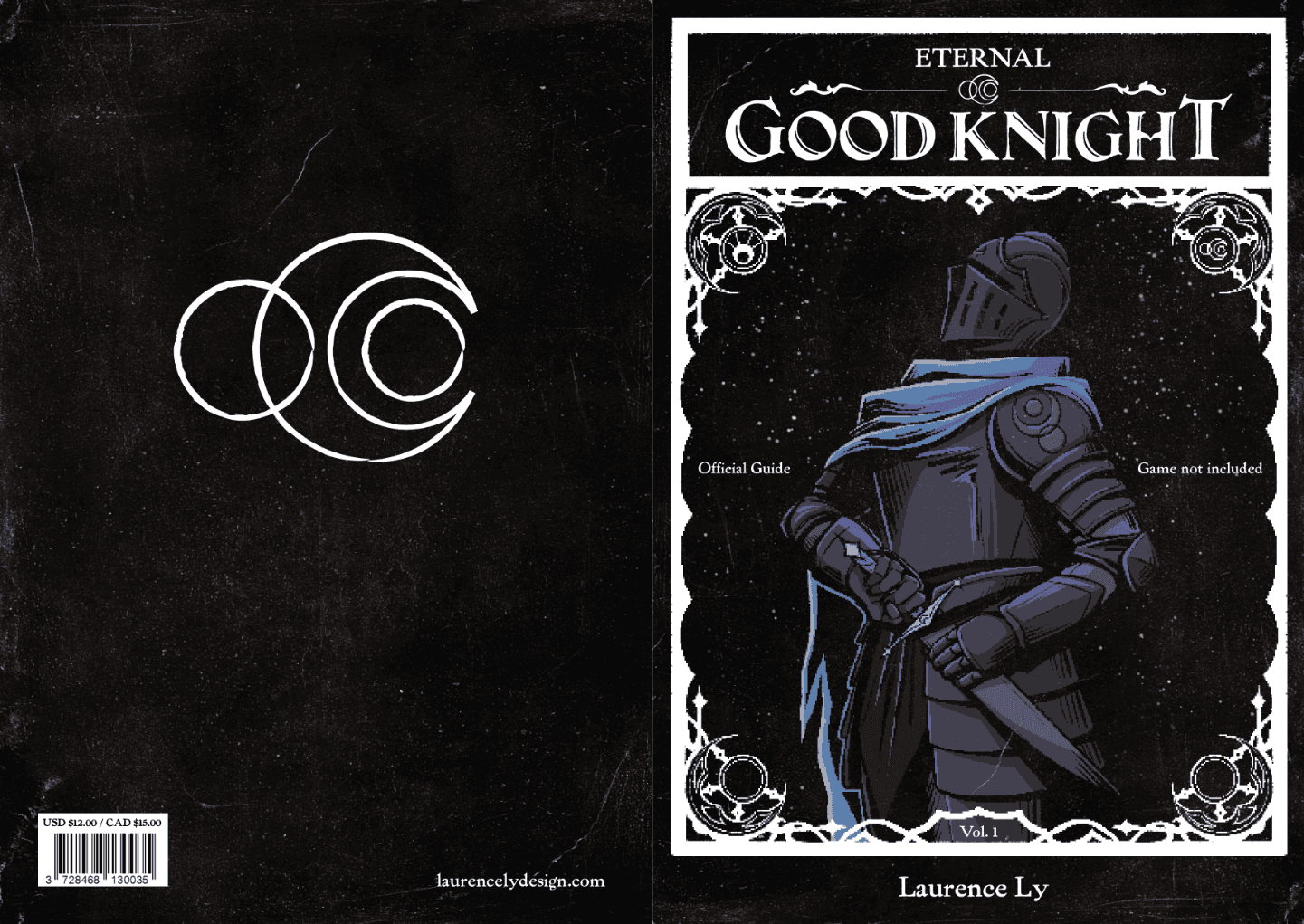 Front and back cover of the game manual