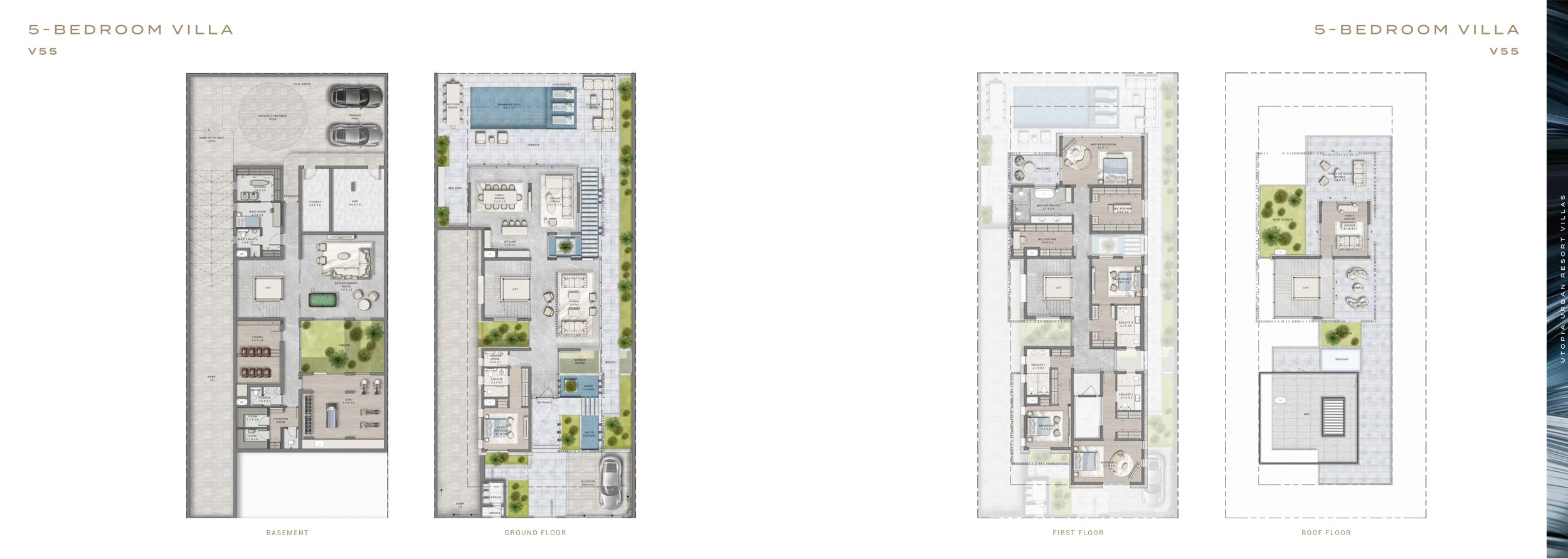 Utopia 5-Bedroom Villa Floor Plan