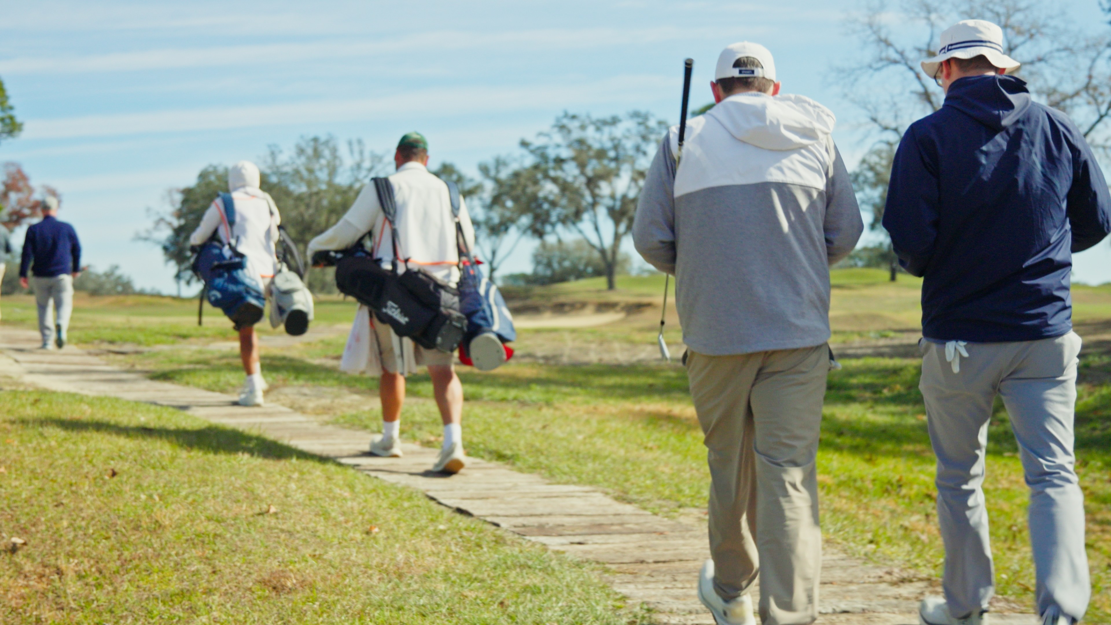 Walking the fairway