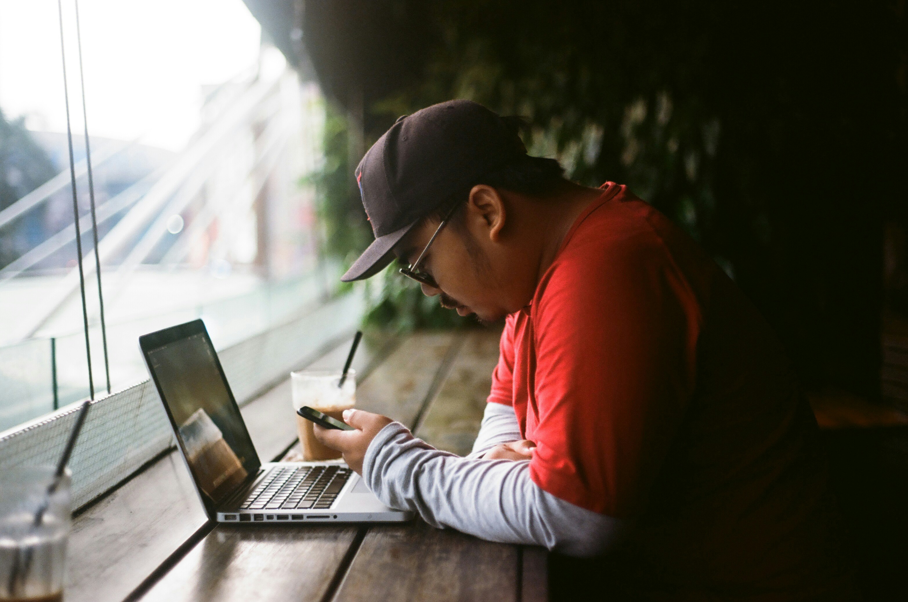 man working with bullish bears