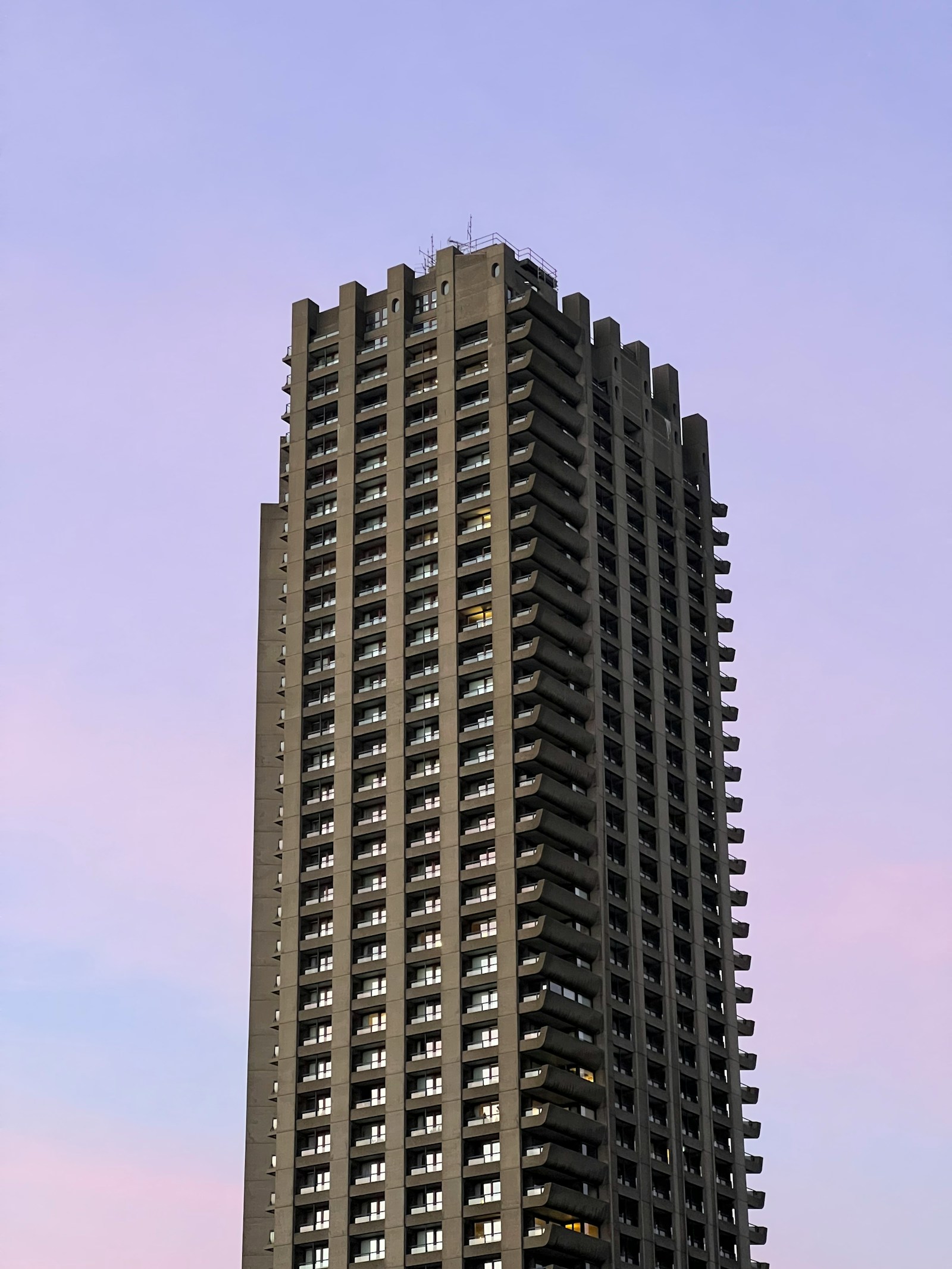 a very tall building with lots of windows