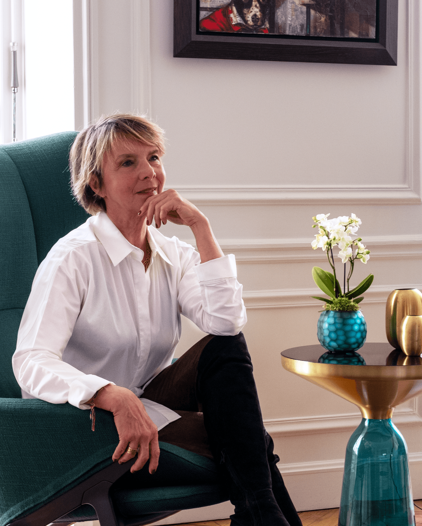 Modern white office building exterior.