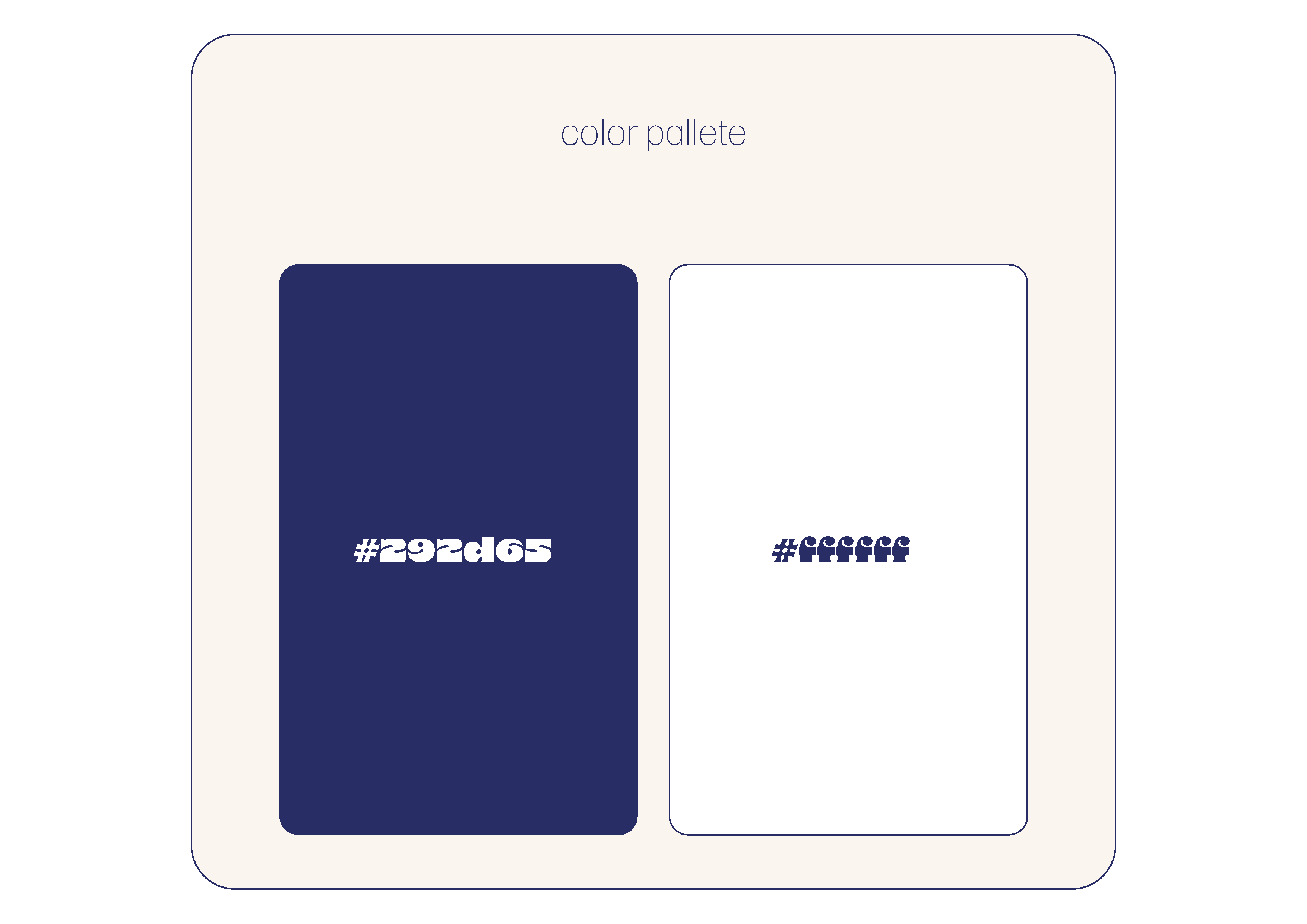 Lacta color palette: navy blue and white.